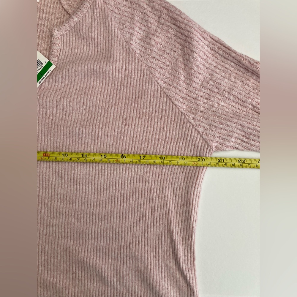 Planet Gold | NWT Women’s Super Soft Ribbed Long Sleeve Top - Picture 5 of 6